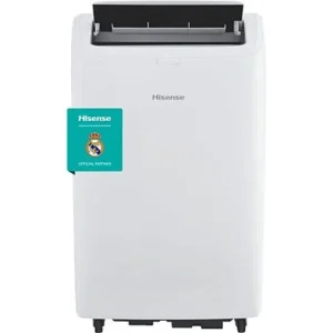 Portable air conditioner - Hisense APC09QC, 2236 fg/h, 3 speeds, Dehumidifier, Super Cool, Remote control, Window Kit, Wi-Fi, White